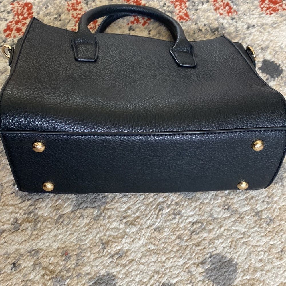 Minimalist Top Handle Structured Bagblack - image 5